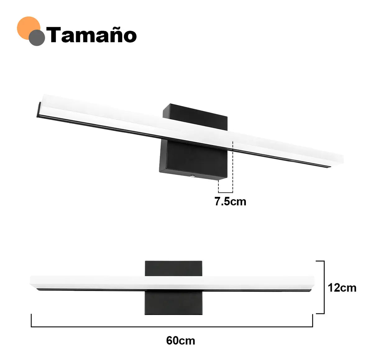 Lampara de Led 12W  para espejo