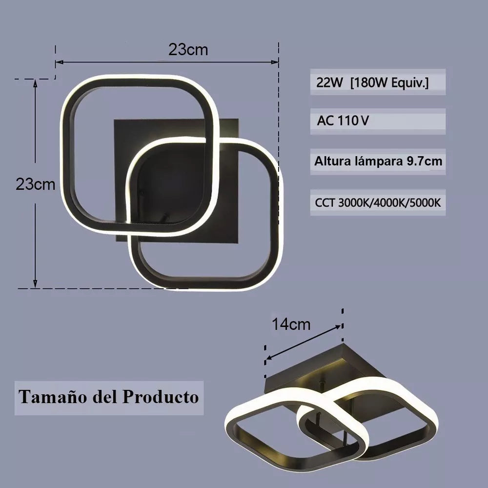 Lampara Cuadros 3 Tonalidades
