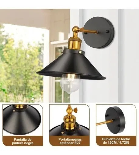 Lampara Platillo de Pared