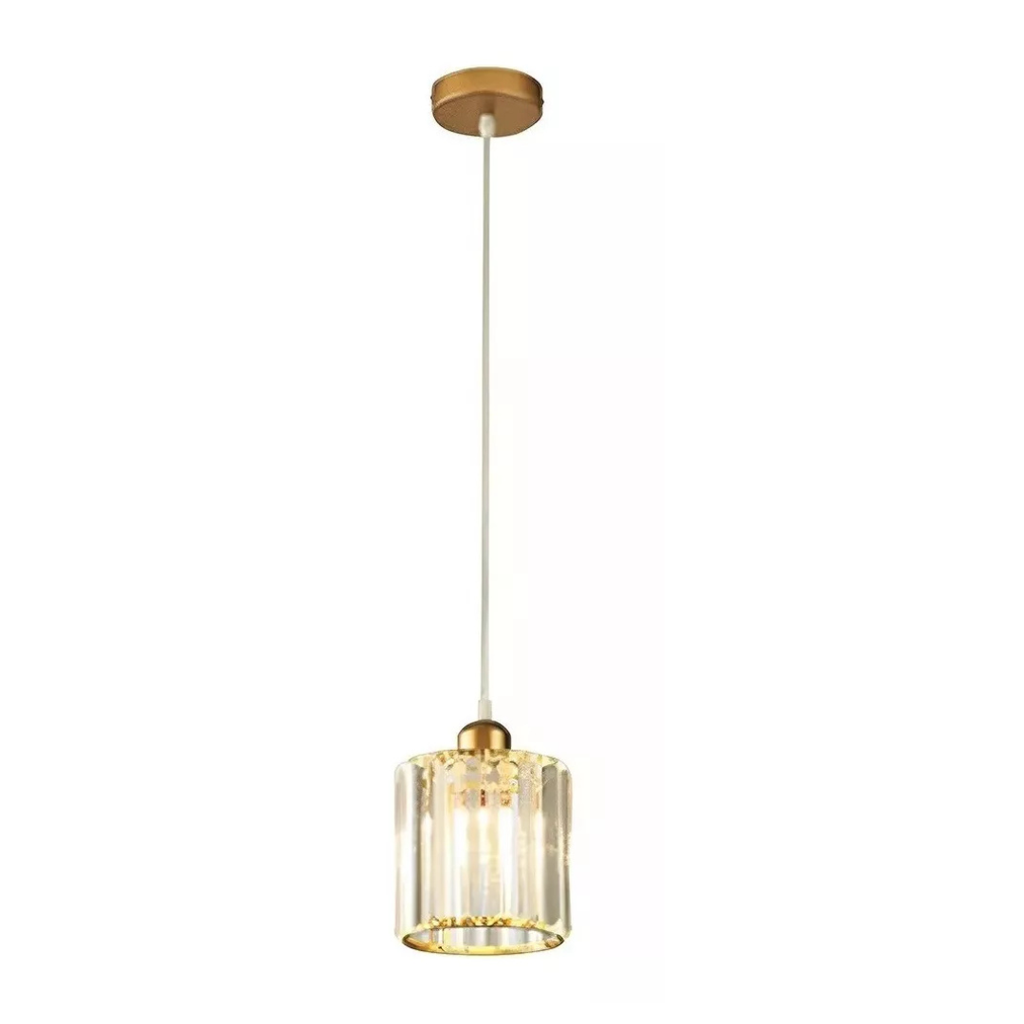 Lámpara Cristal Circular, Dorado